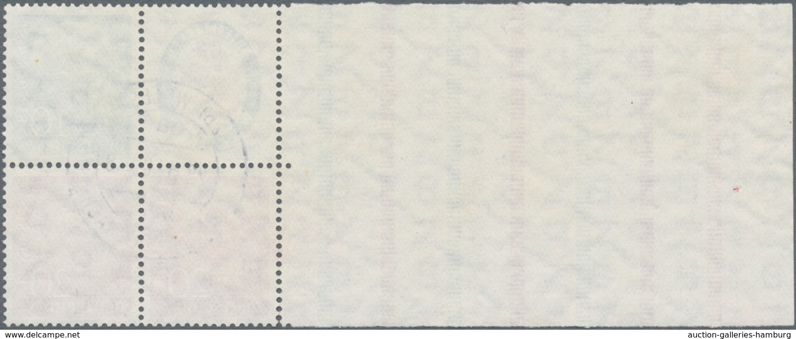 Bundesrepublik - Zusammendrucke: 1955, Heuss Randleiste + R 1+ 10 Pfg. Sowie Randleiste + 20 Pfg. Zu - Zusammendrucke