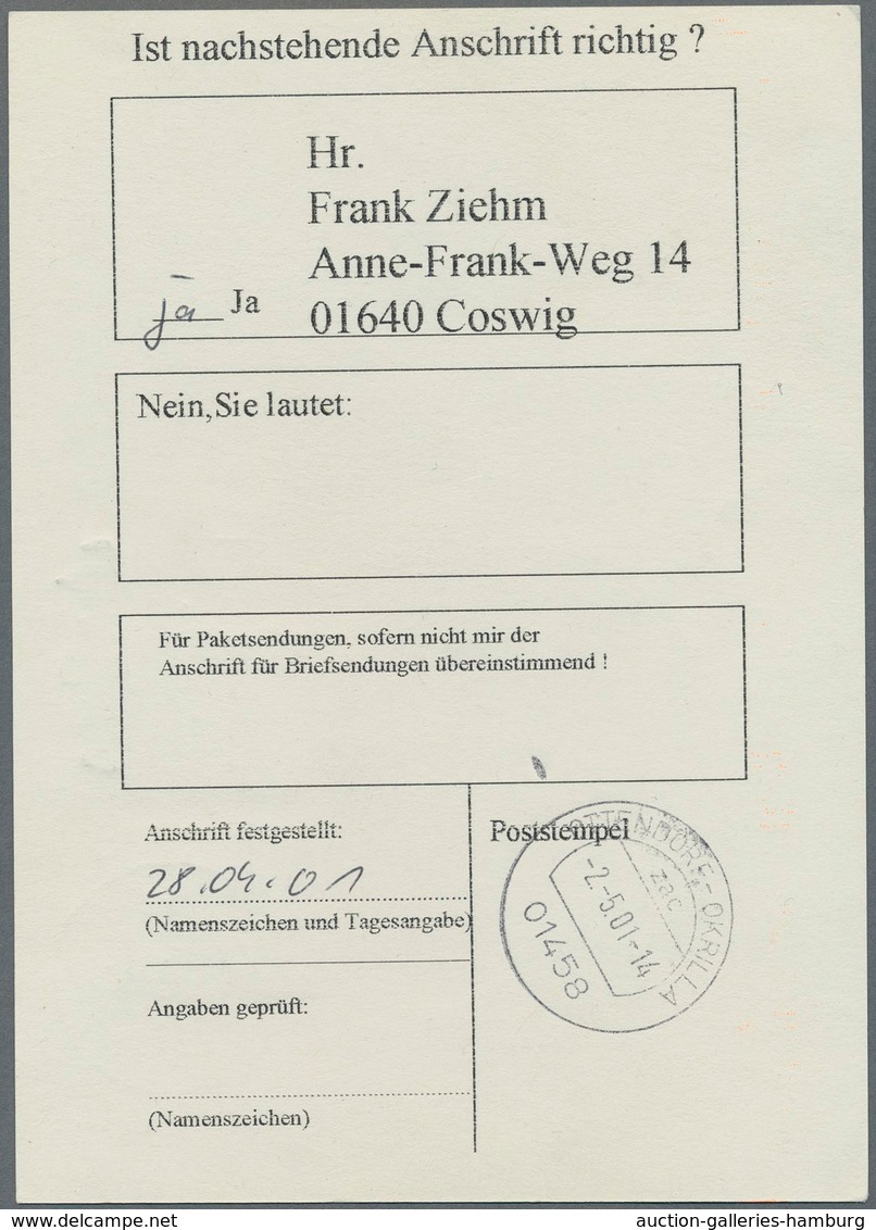 Bundesrepublik - Ganzsachen: 1993, 80 Pf. Sehenswürdigkeiten, Fehlende Farbe Grau Und Fehlender Leuc - Sonstige & Ohne Zuordnung