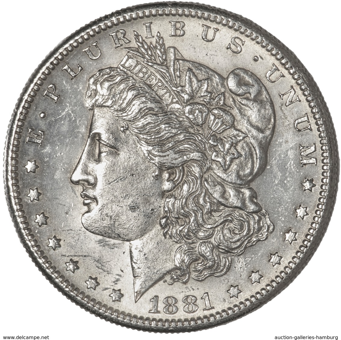 Vereinigte Staaten Von Amerika: 1881, 1,- Dollar (Morgan Dollar) In 900er Silber In Vorzüglicher Erh - Sonstige & Ohne Zuordnung