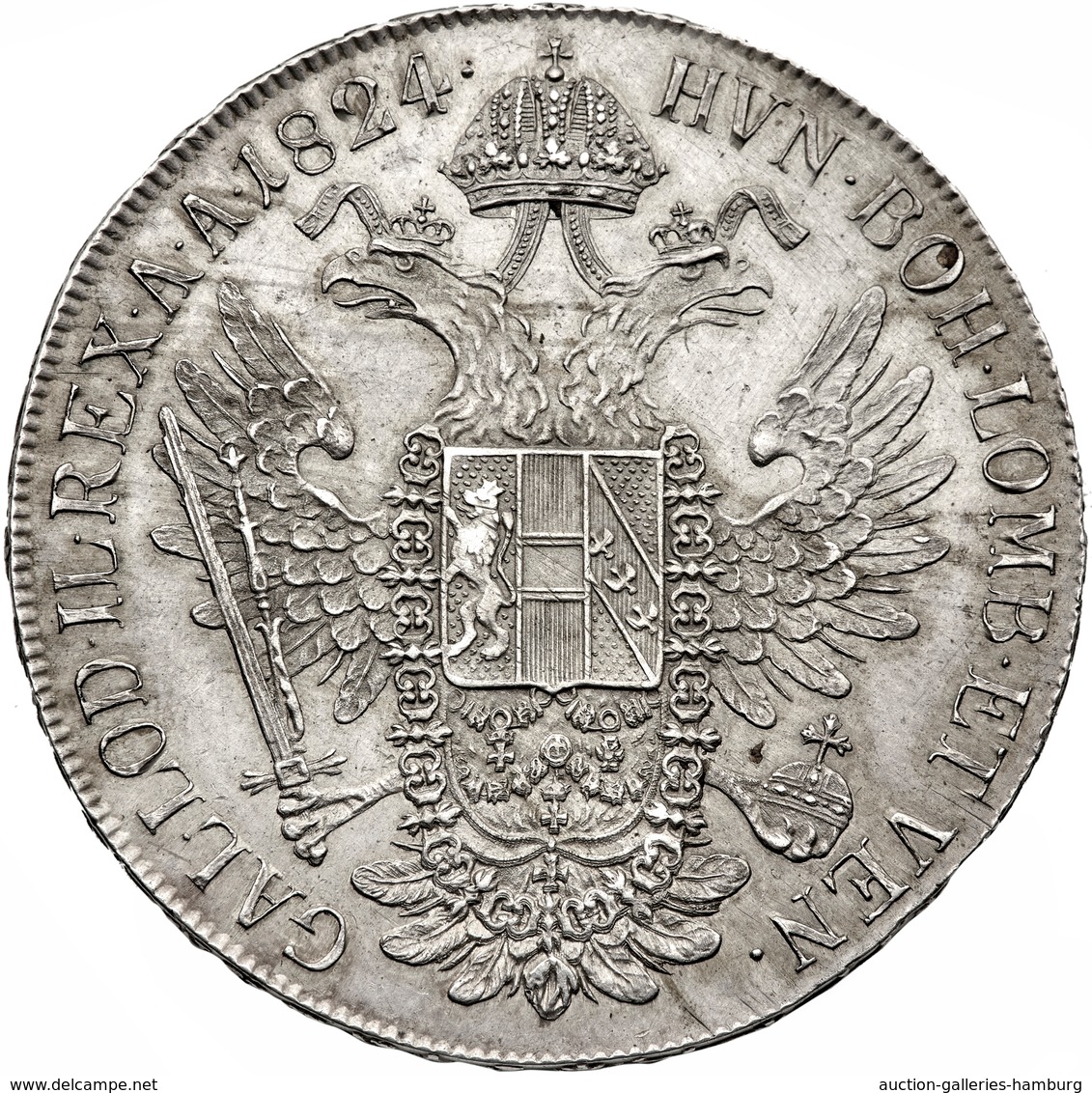 Österreich: 1824, "Franz II." 1 Thaler In 833er Silber Aus Der Prägestätte A In Vorzüglicher Erhaltu - Oostenrijk