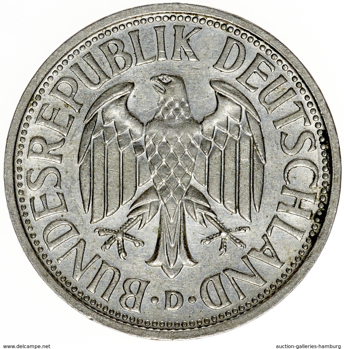 Bundesrepublik Deutschland 1948-2001: 1951, 2 Mark Kursmünze Aus Den Prägestätten D, F, G Und J. Die - Otros & Sin Clasificación