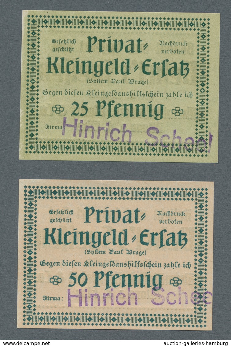 Deutschland - Notgeld - Hamburg: ALTONA - Zwei Kassenfrische "Kleingeld-Ersatz"-Scheine Der Firma Hi - [11] Emissions Locales