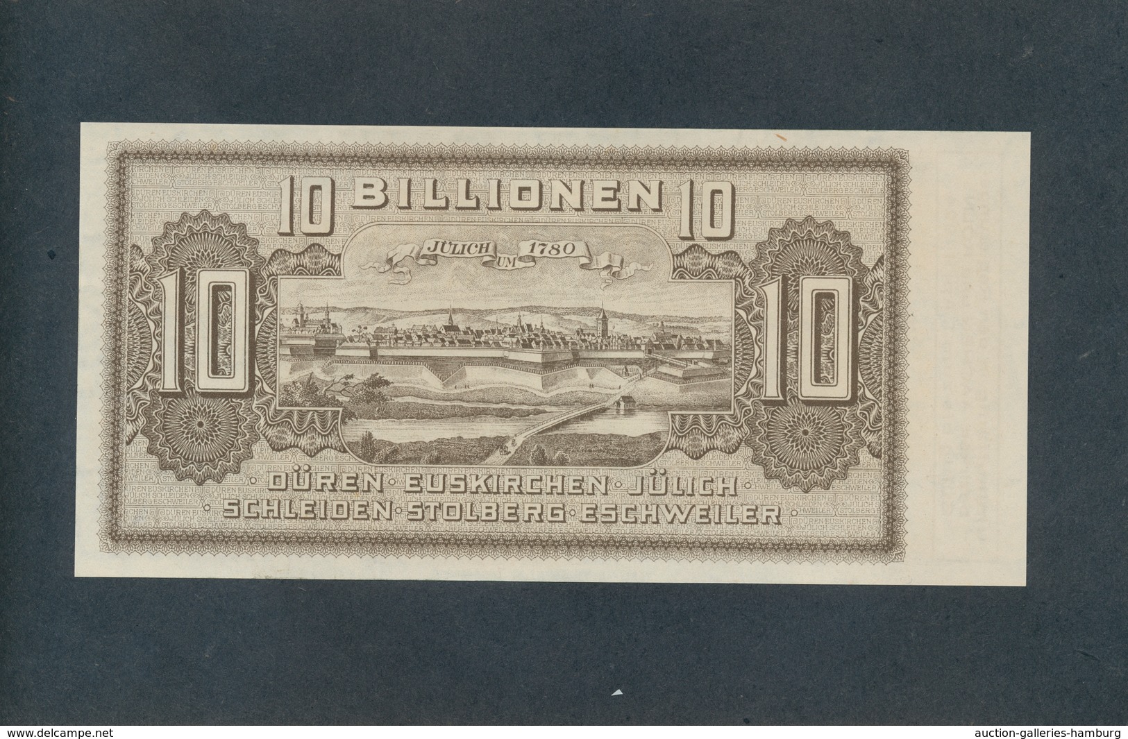 Deutschland - Notgeld - Rheinland: DÜREN; 1922-1923, Album mit 10 verschiedenen Scheinen der "Verein