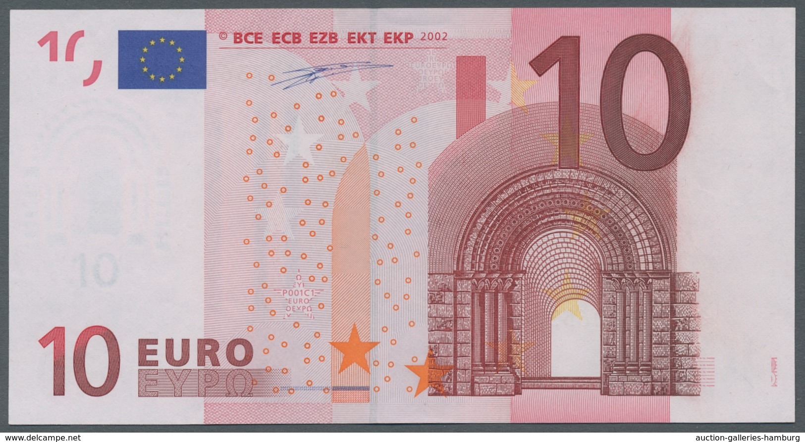 Deutschland - Bank Deutscher Länder + Bundesrepublik Deutschland: 2002, 10 Euro-Banknote Mit Dem Feh - Autres & Non Classés