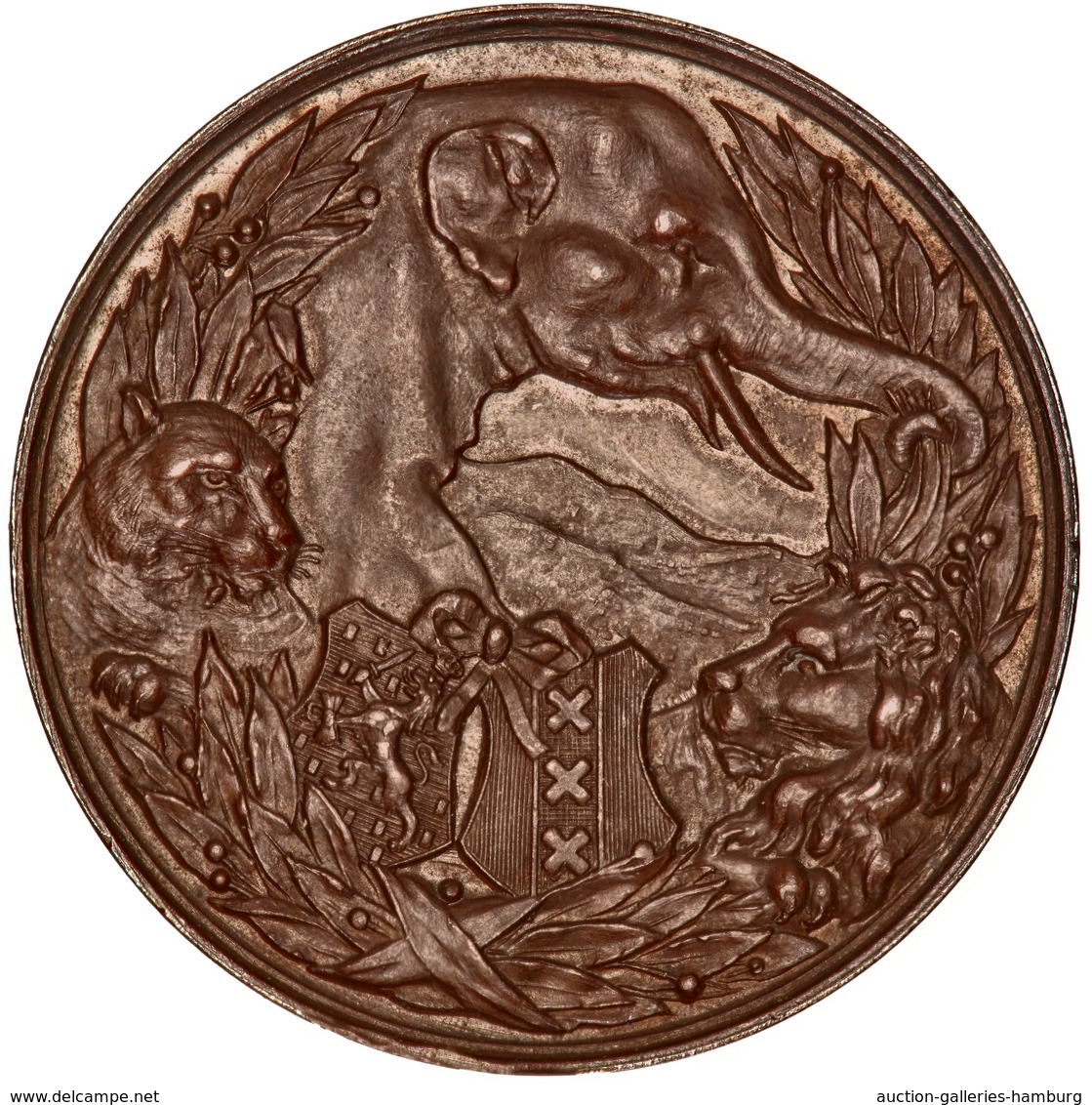 Medaillen Alle Welt: ZOO; 1888, Bronzemedaille In Sehr Schöner Bis Vorzüglicher Erhaltung Mit Einem - Sin Clasificación