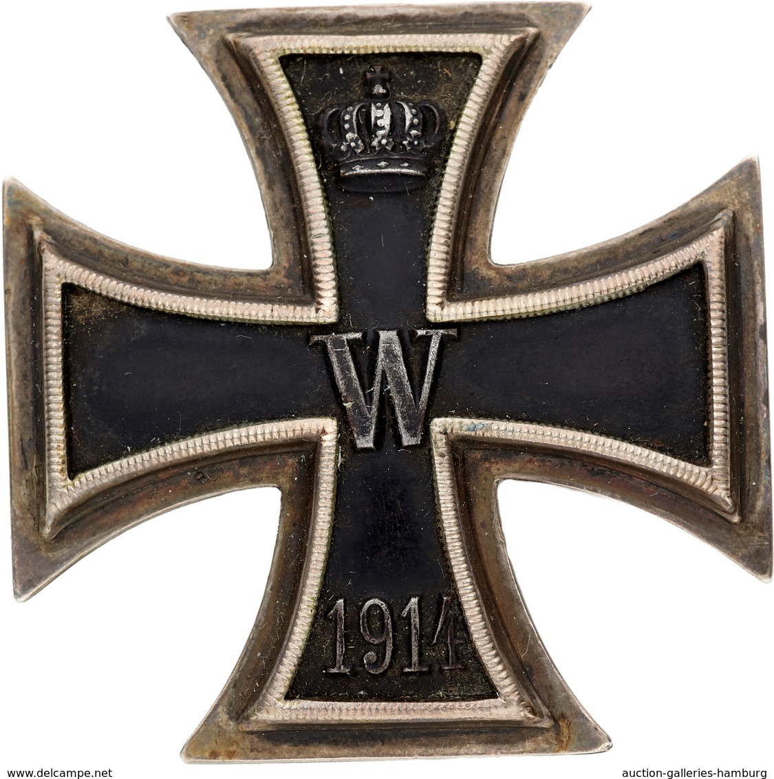 Orden & Ehrenzeichen: PREUSSEN; 1914-1924, "Eisernes Kreuz" 1.Klasse In Gewölbter Form Aus 800er Sil - Andere & Zonder Classificatie