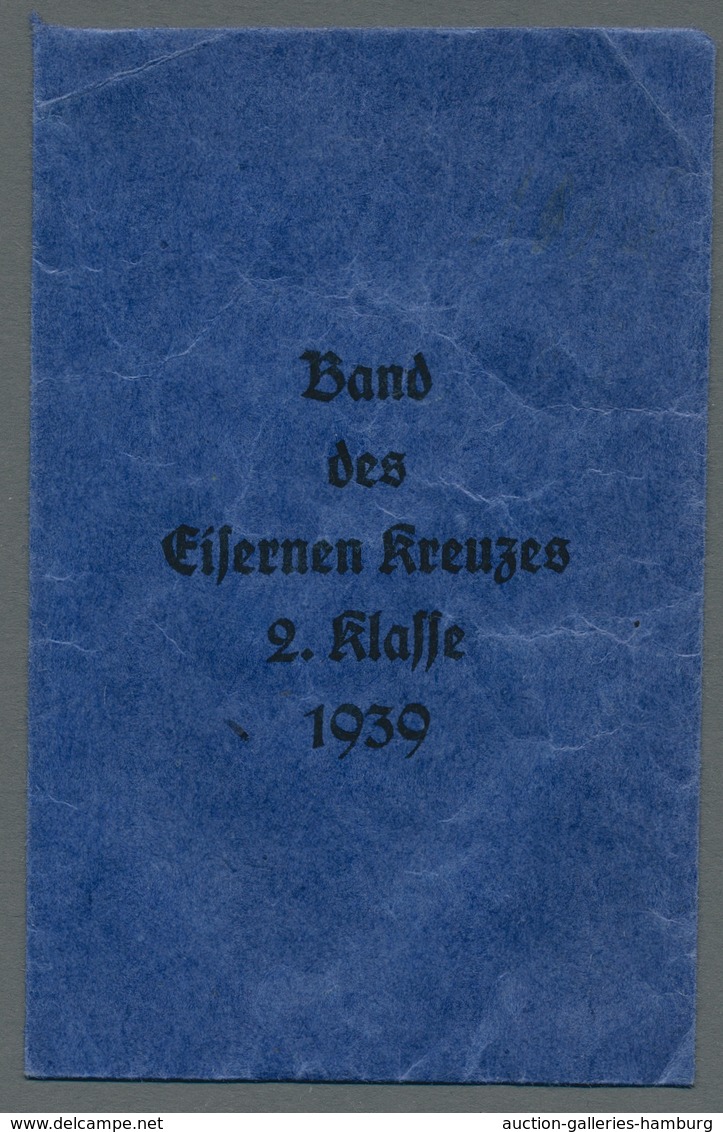 Orden & Ehrenzeichen: 3.REICH; Originalband Und Originaltüte Des "Eisernen Kreuzes" 2.Klasse In Sehr - Sonstige & Ohne Zuordnung