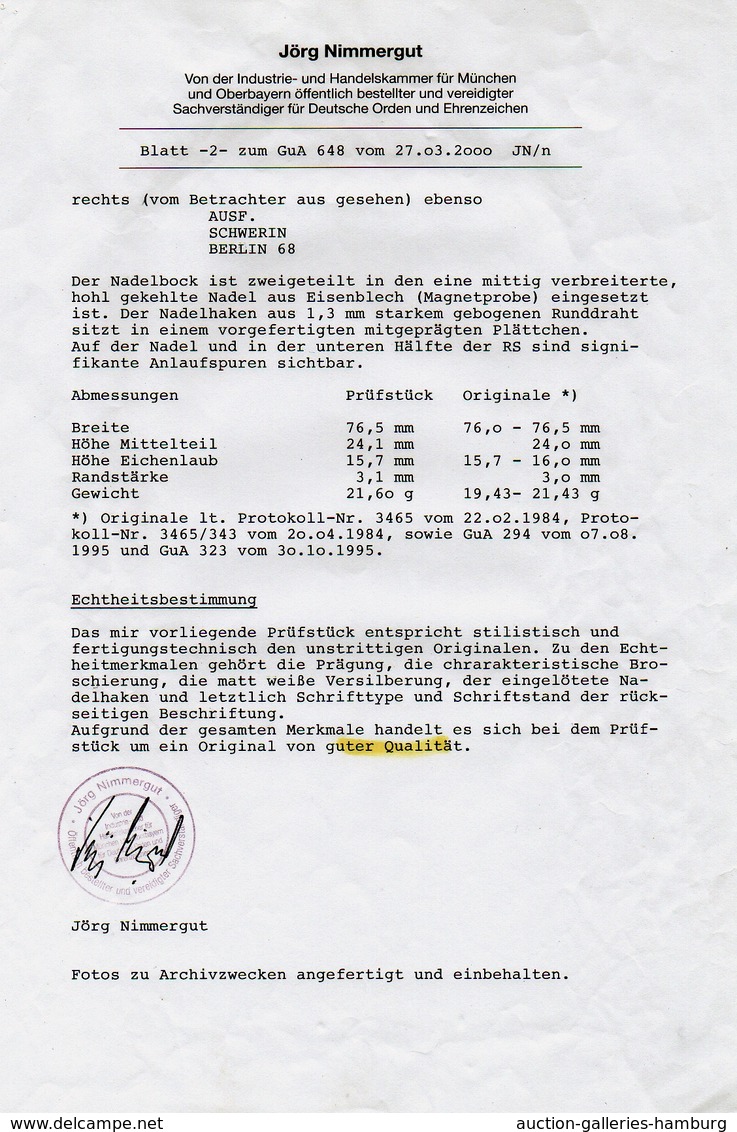 Orden & Ehrenzeichen: 3.REICH; 1944-1945, "U-Boots-Frontspange" In Silber (versilbertes Weißmetall) - Otros & Sin Clasificación