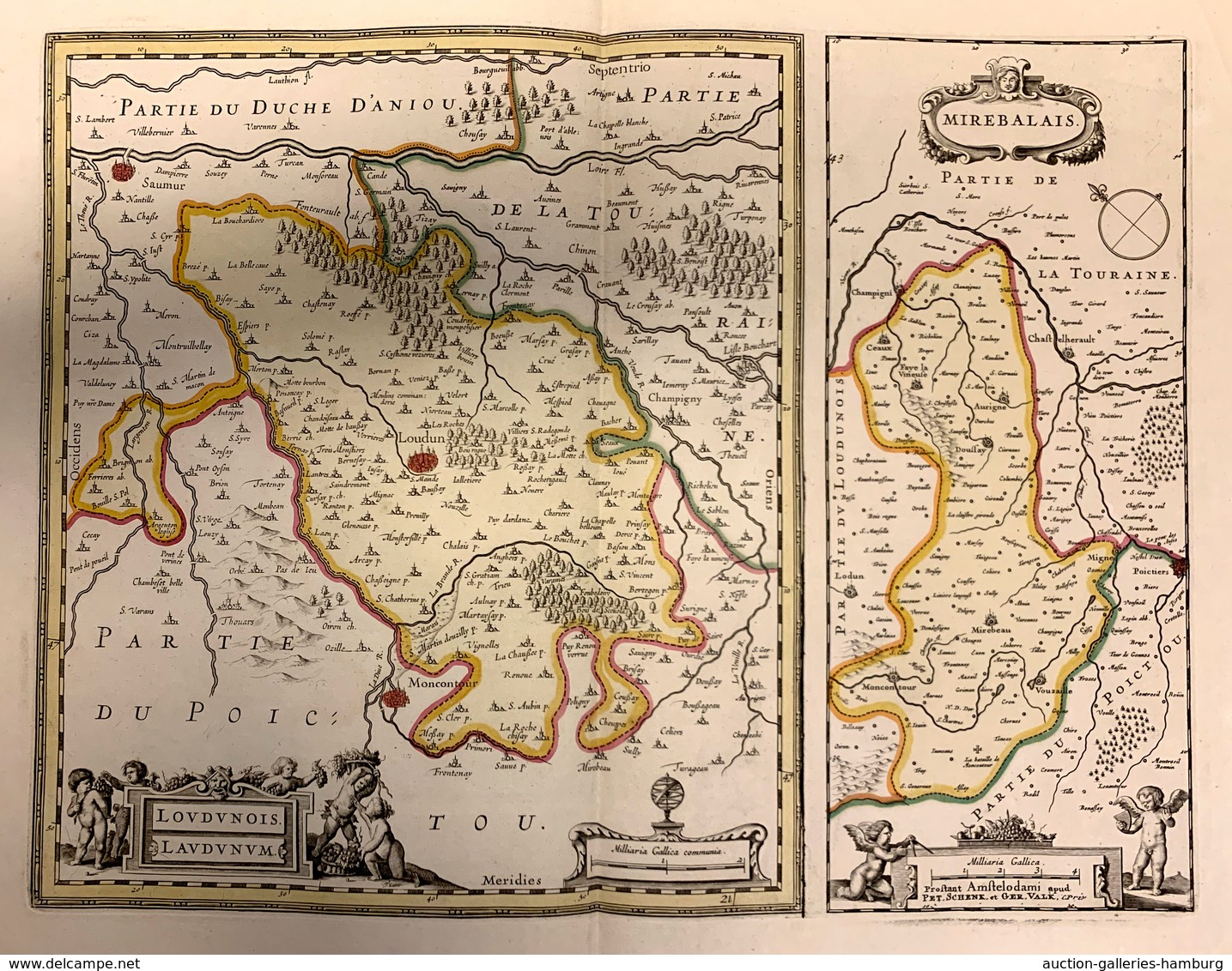 Varia (im Briefmarkenkatalog): LANDKARTEN: Vier Großformatige Landkarten Meist Alter Provinzen Wie B - Otros & Sin Clasificación