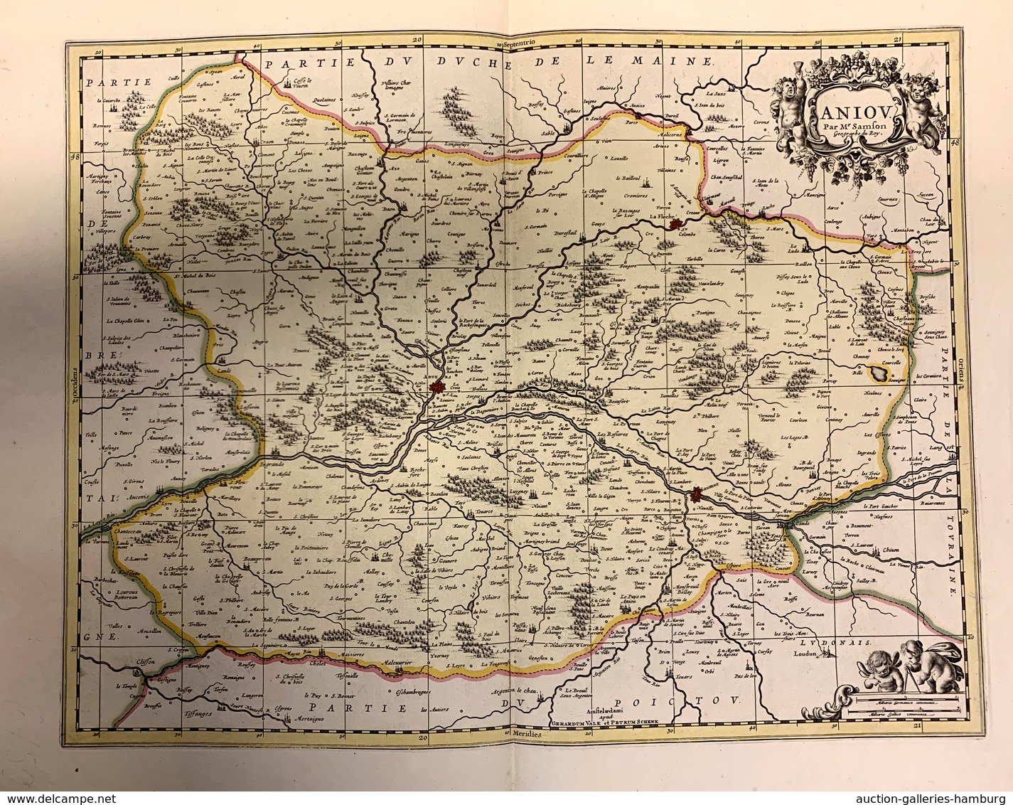 Varia (im Briefmarkenkatalog): LANDKARTEN: Vier Großformatige Landkarten Meist Alter Provinzen Wie B - Otros & Sin Clasificación