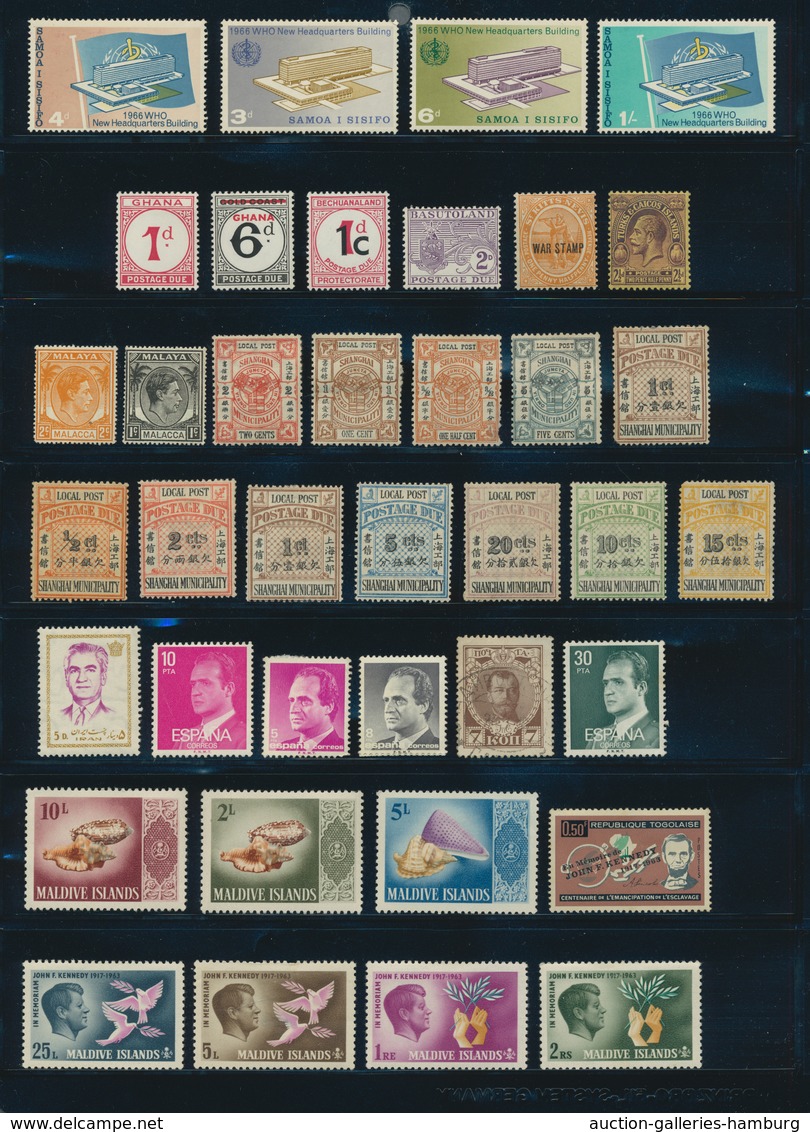 Alle Welt: 20th Century: Accumulation Of Mint And Used Stamps In Five Binders, With A Few Old Stamps - Collections (without Album)