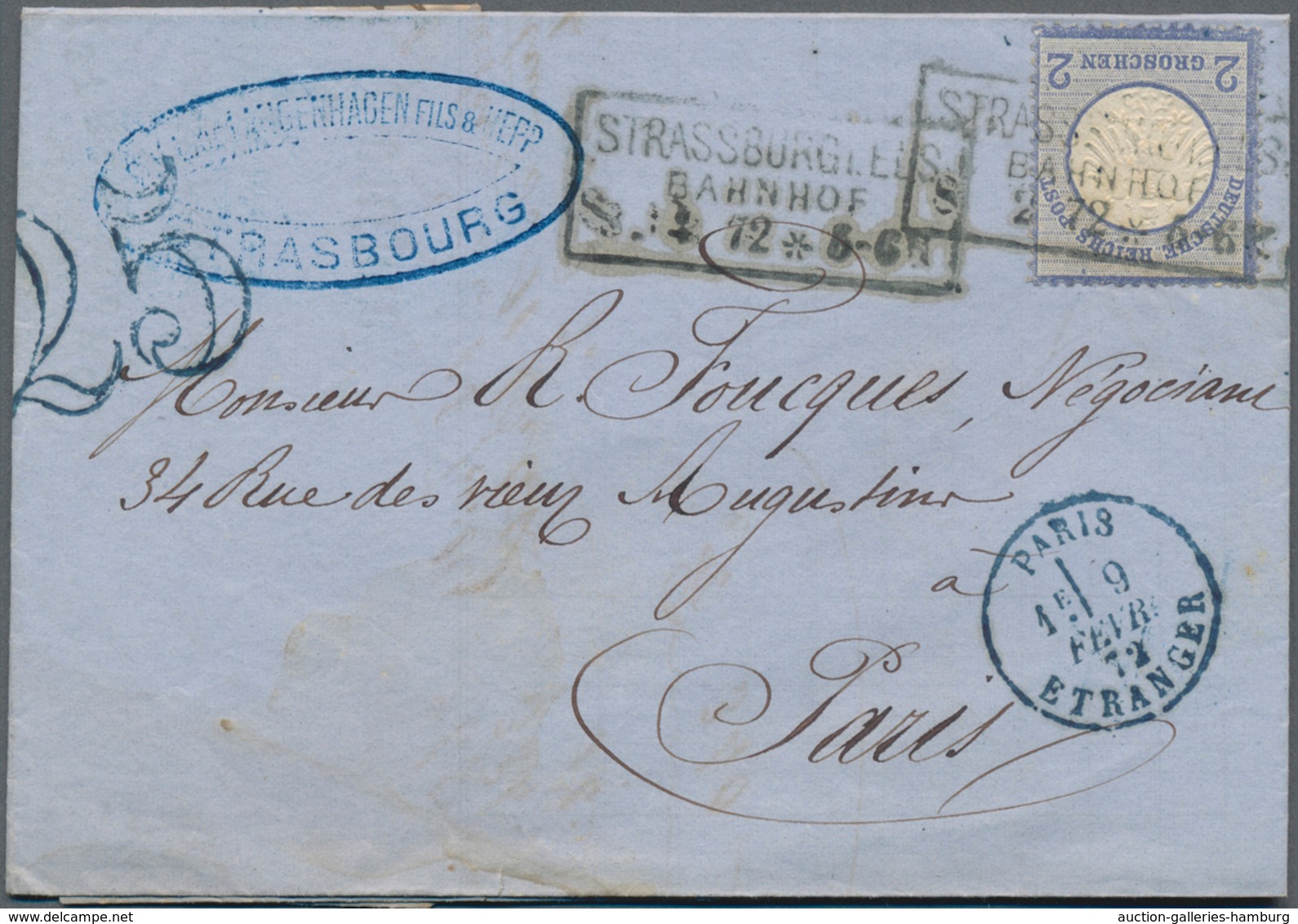 Alle Welt: 1861-1928 About 110 Covers And Postal Stationeries Many From A Correspondance To France I - Collections (without Album)