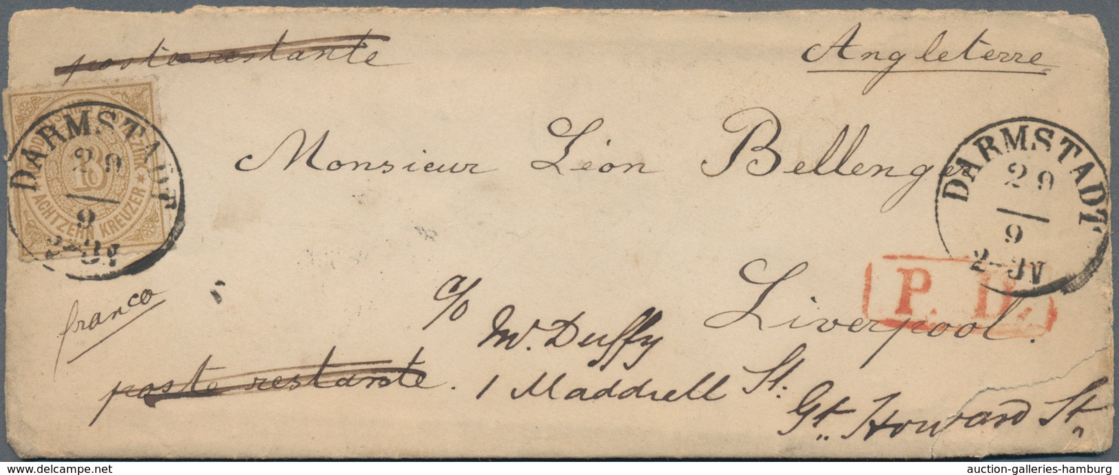 Alle Welt: 1861-1928 About 110 Covers And Postal Stationeries Many From A Correspondance To France I - Colecciones (sin álbumes)