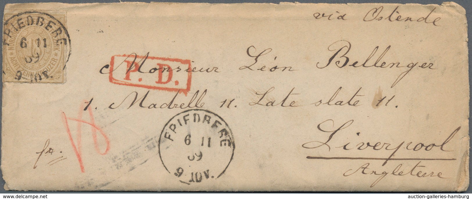 Alle Welt: 1861-1928 about 110 covers and postal stationeries many from a correspondance to France i