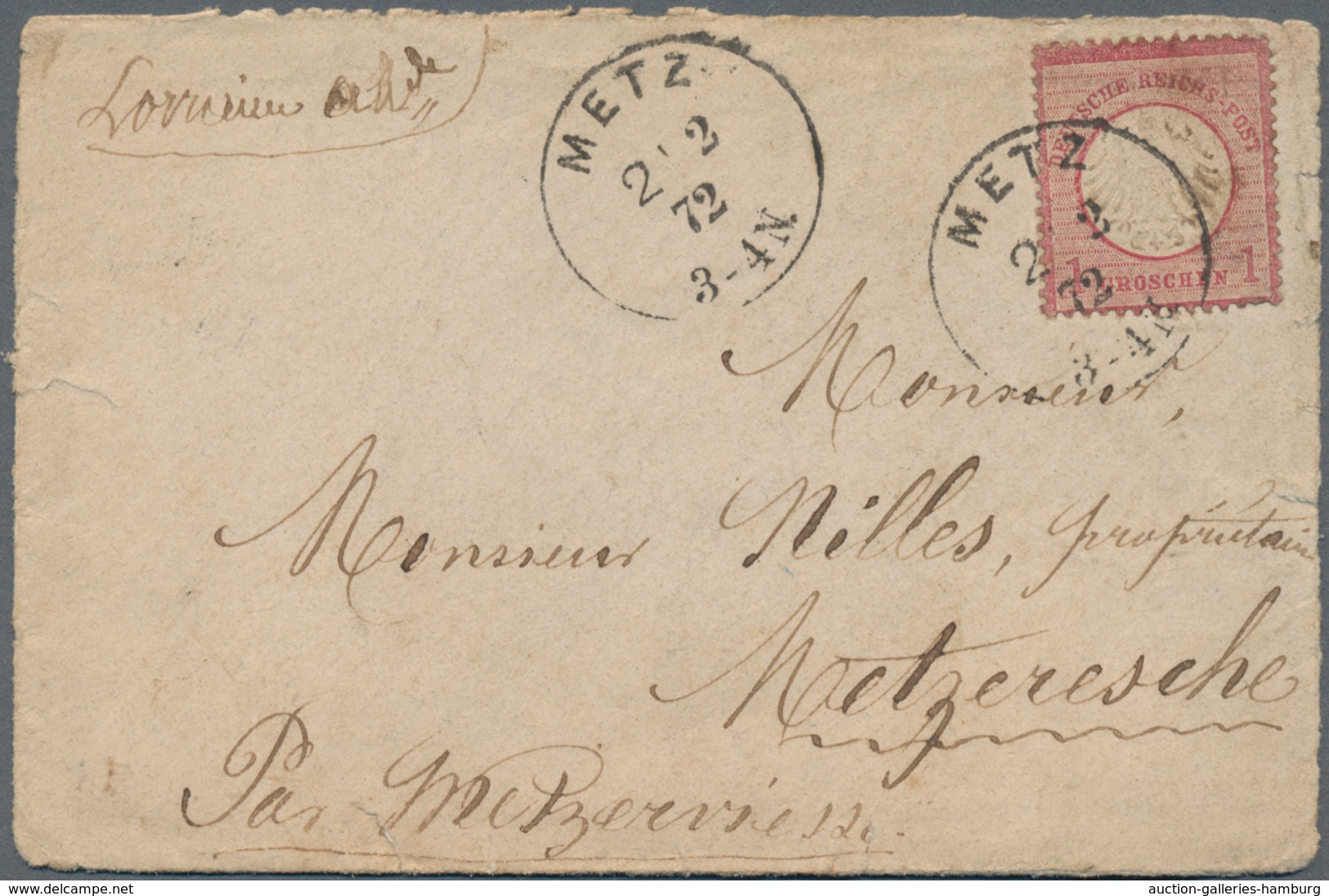 Alle Welt: 1861-1928 about 110 covers and postal stationeries many from a correspondance to France i