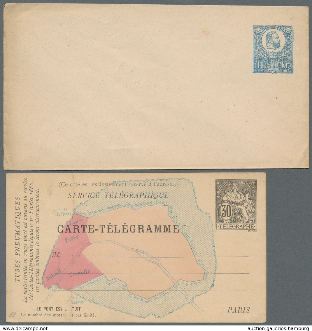 Alle Welt: 1870-1963, Partie Von Etwa 210 Belegen Mit U.a. Österreich, Schweiz, Ungarn, Ägypten Und - Sammlungen (ohne Album)