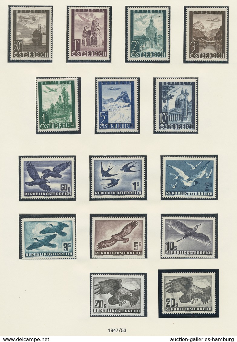 Liquidationsposten: Österreich - 1945-71, postfrische nach Vordruck komplette Sammlung im SAFE-Falzl