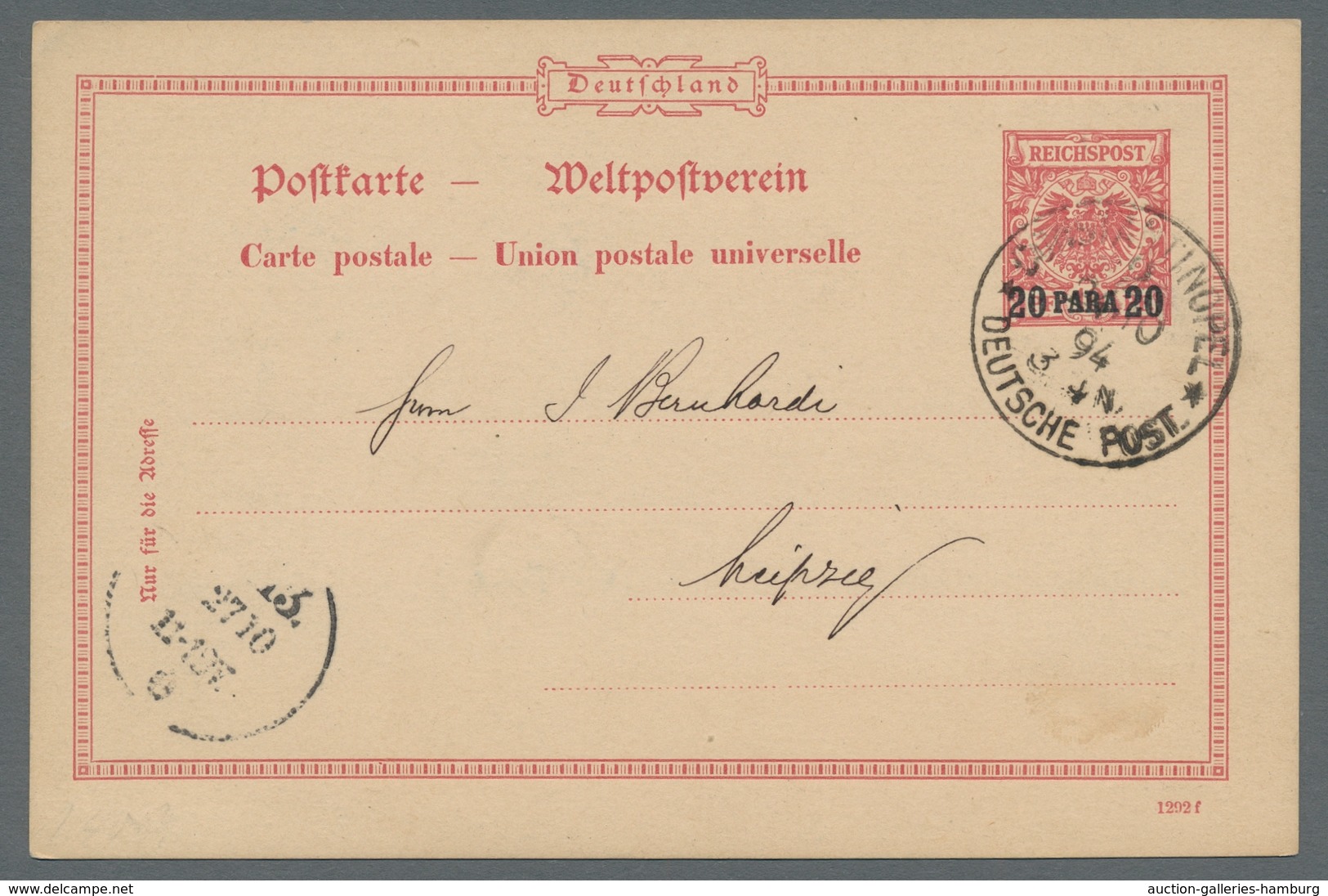 Altdeutschland Und Deutsches Reich: 1820-1940 (ca.), Partie Von über 80 Belegen In 2 Alben, Darunter - Collections