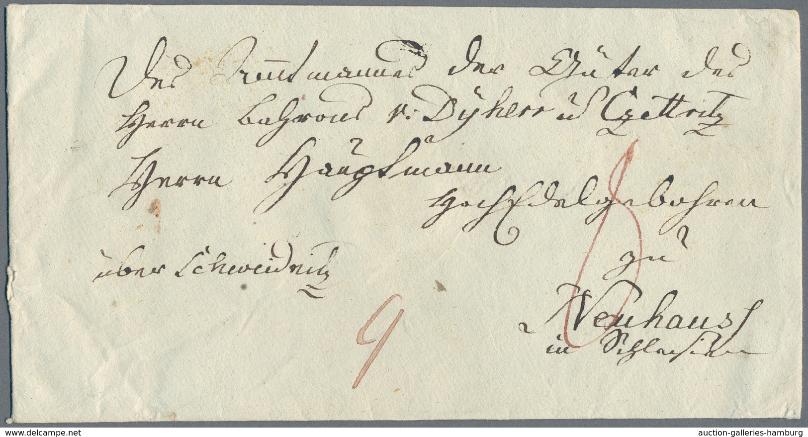 Preußen - Vorphilatelie: 1795/1817 (ca.), Lot Von 40 Faltbriefhüllen Ohne Stempel Aber Mit Einigen I - Prephilately