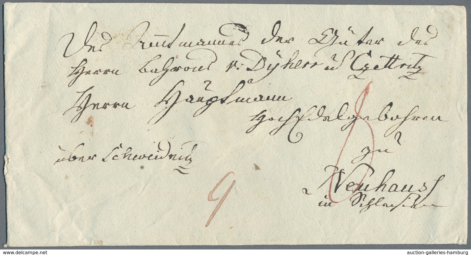 Preußen - Vorphilatelie: 1795/1817 (ca.), Lot Von 40 Faltbriefhüllen Ohne Stempel Aber Mit Einigen I - Préphilatélie