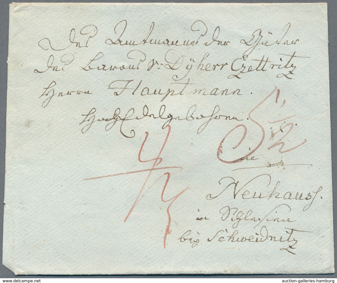 Preußen - Vorphilatelie: 1795/1817 (ca.), Lot Von 40 Faltbriefhüllen Ohne Stempel Aber Mit Einigen I - Prephilately