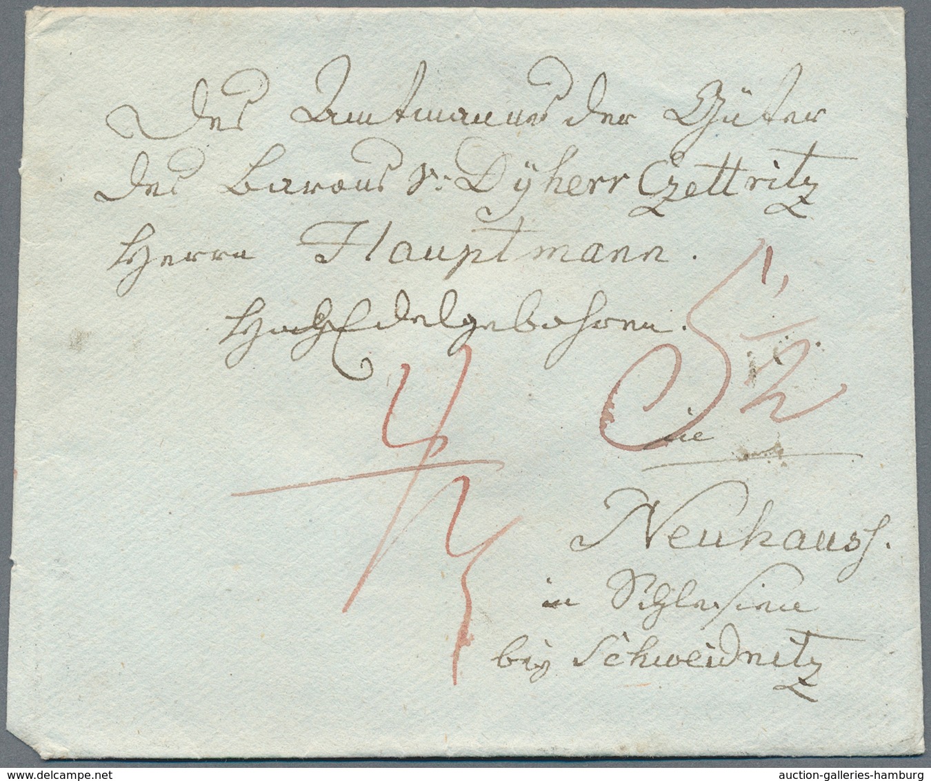 Preußen - Vorphilatelie: 1795/1817 (ca.), Lot Von 40 Faltbriefhüllen Ohne Stempel Aber Mit Einigen I - Préphilatélie
