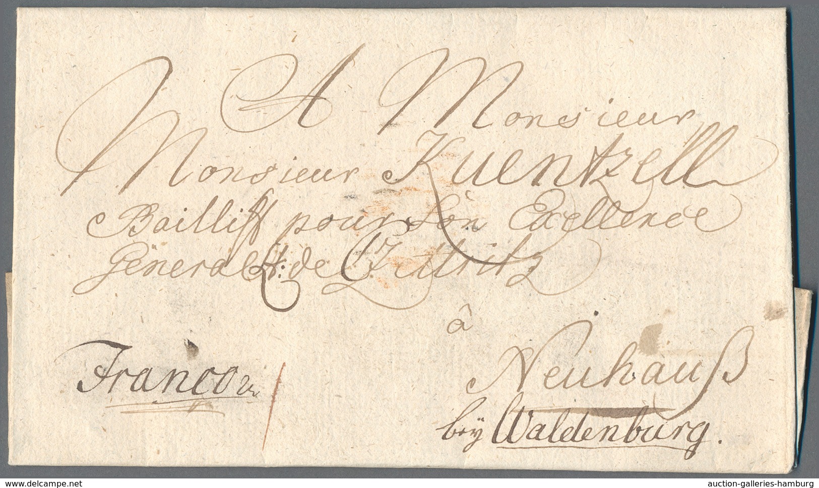 Preußen - Vorphilatelie: 1795/1817 (ca.), Lot Von 40 Faltbriefhüllen Ohne Stempel Aber Mit Einigen I - Prephilately