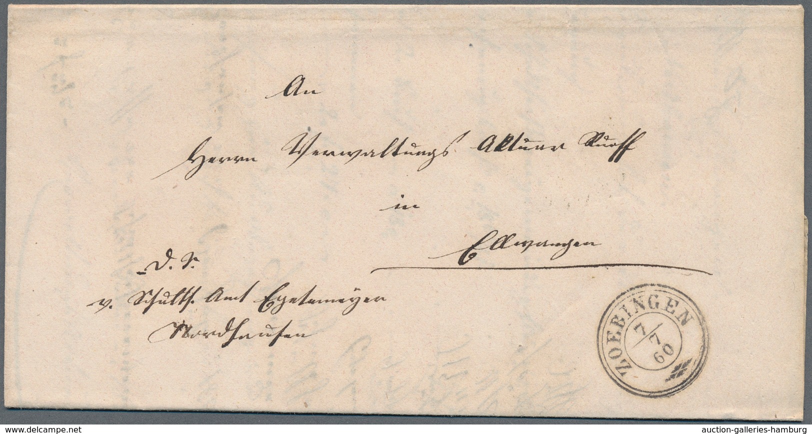 Württemberg - Vorphilatelie: 1814/1897, Partie Von über 60 Markenlosen Belegen/Postscheinen Ab Vorph - Precursores