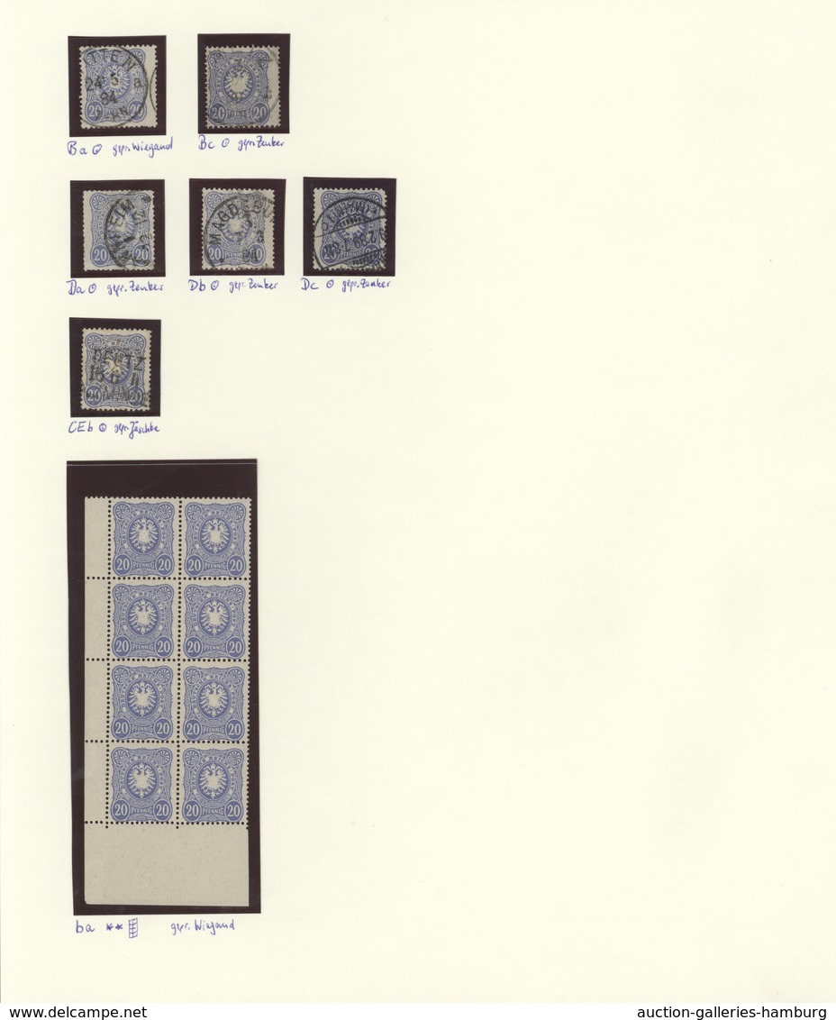 Deutsches Reich: 1875/1900, Meist Ungebrauchte Und Gestempelte Sammlung Pfennige Bis Krone-Adler Mit - Verzamelingen