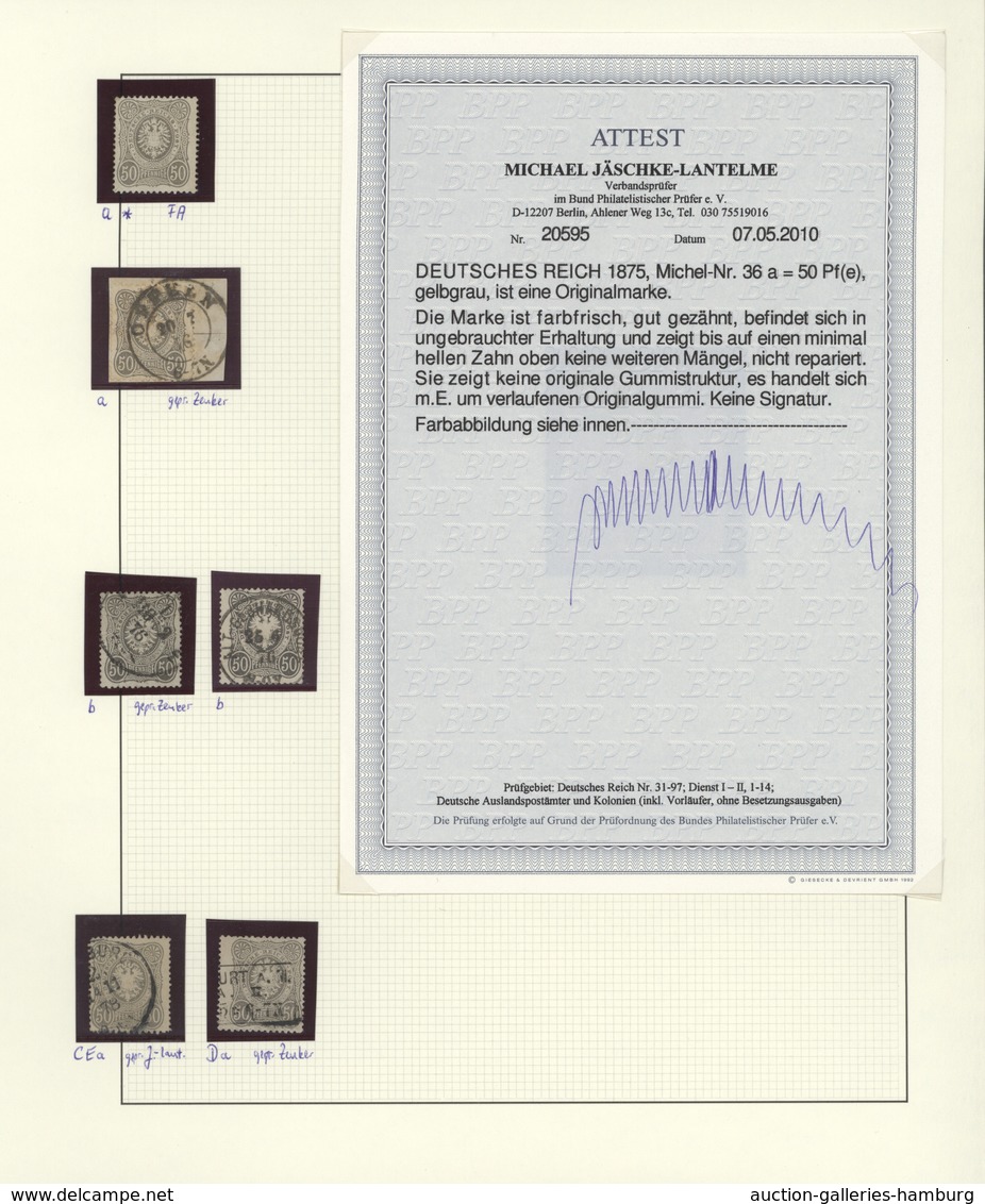 Deutsches Reich: 1875/1900, Meist Ungebrauchte Und Gestempelte Sammlung Pfennige Bis Krone-Adler Mit - Colecciones