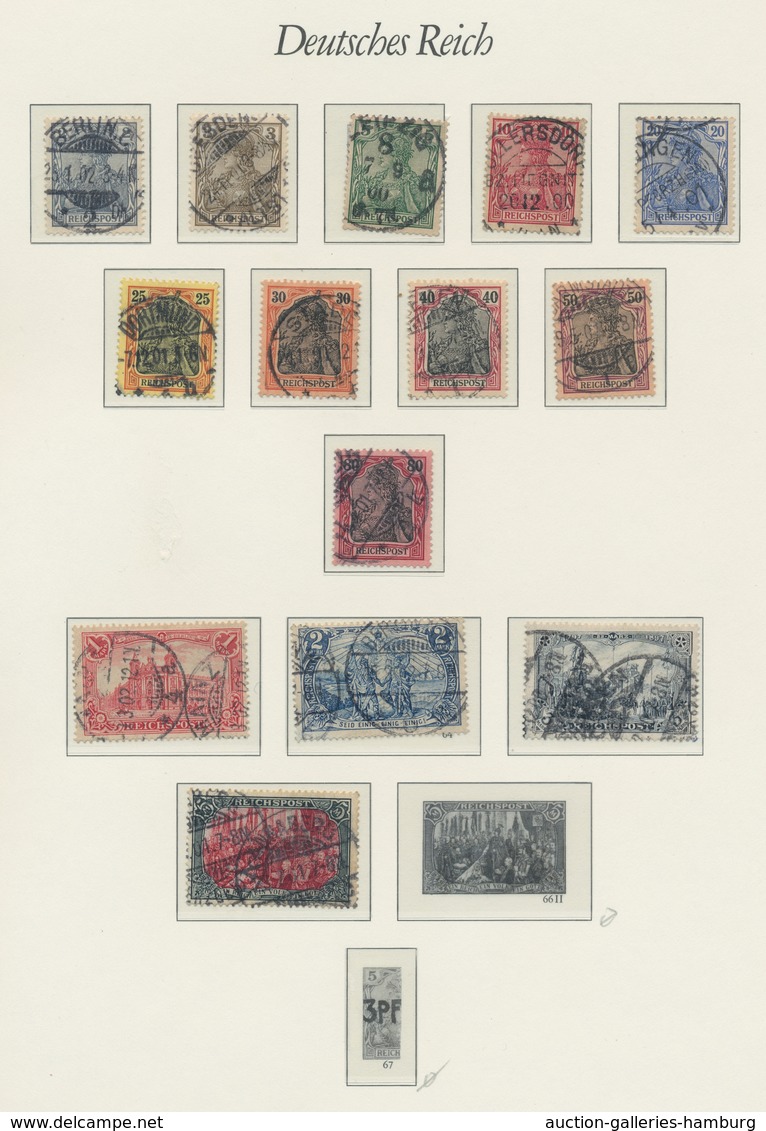 Deutsches Reich: 1875-1920, In Den Hauptnummern überkomplette Gestempelte Sammlung Der Mi.Nr. 31 Bis - Colecciones
