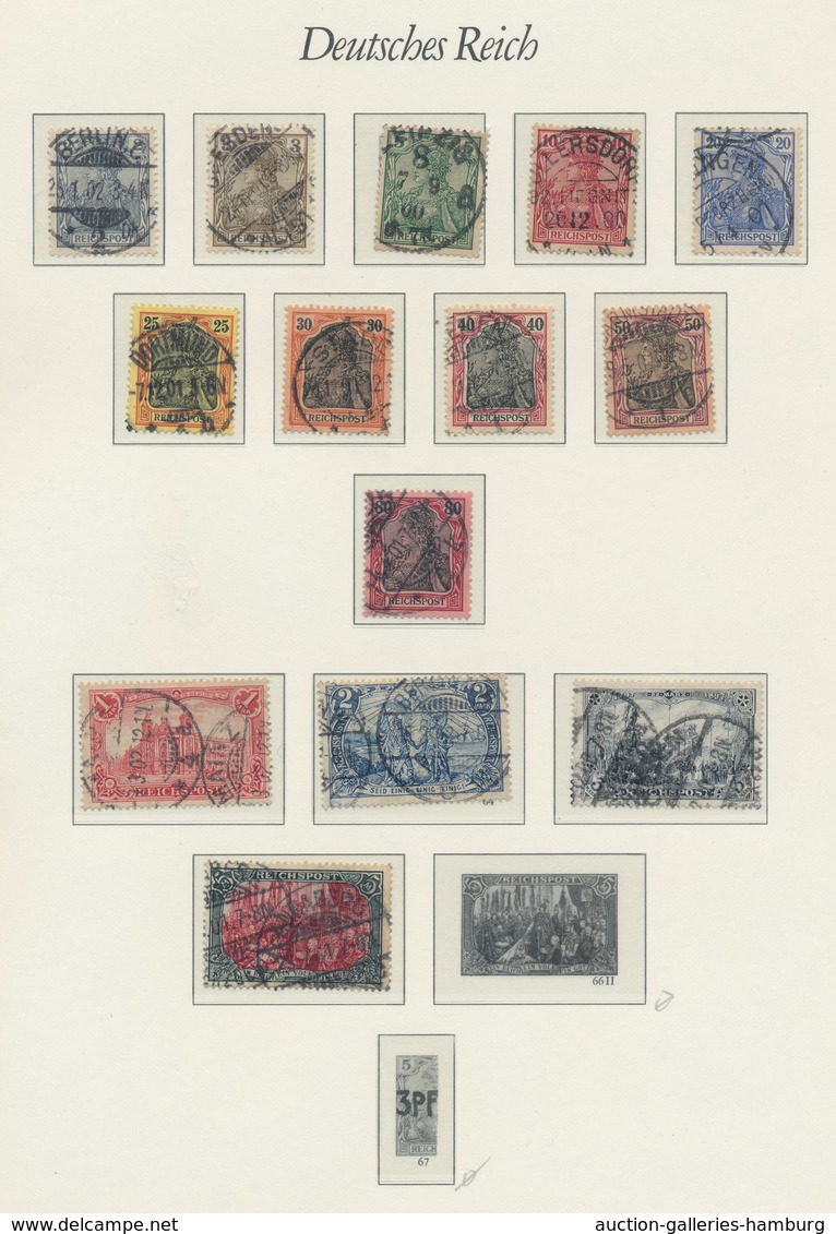 Deutsches Reich: 1875-1920, In Den Hauptnummern überkomplette Gestempelte Sammlung Der Mi.Nr. 31 Bis - Collections