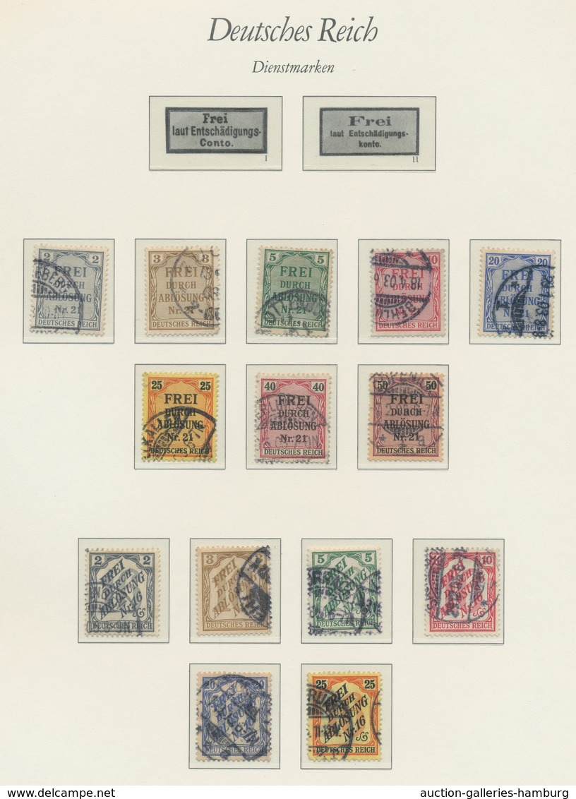 Deutsches Reich: 1875-1920, In Den Hauptnummern überkomplette Gestempelte Sammlung Der Mi.Nr. 31 Bis - Collections