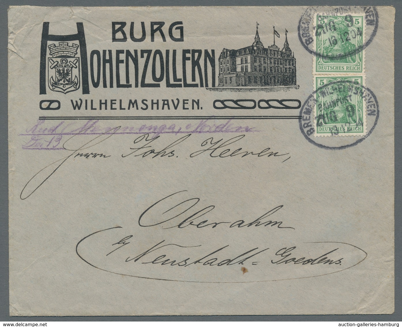 Deutsches Reich: 1874-1942, Bestand Von über 70 Belegen Mit U.a. 4 Wertbriefen Mit Krone/Adler-Frank - Collezioni