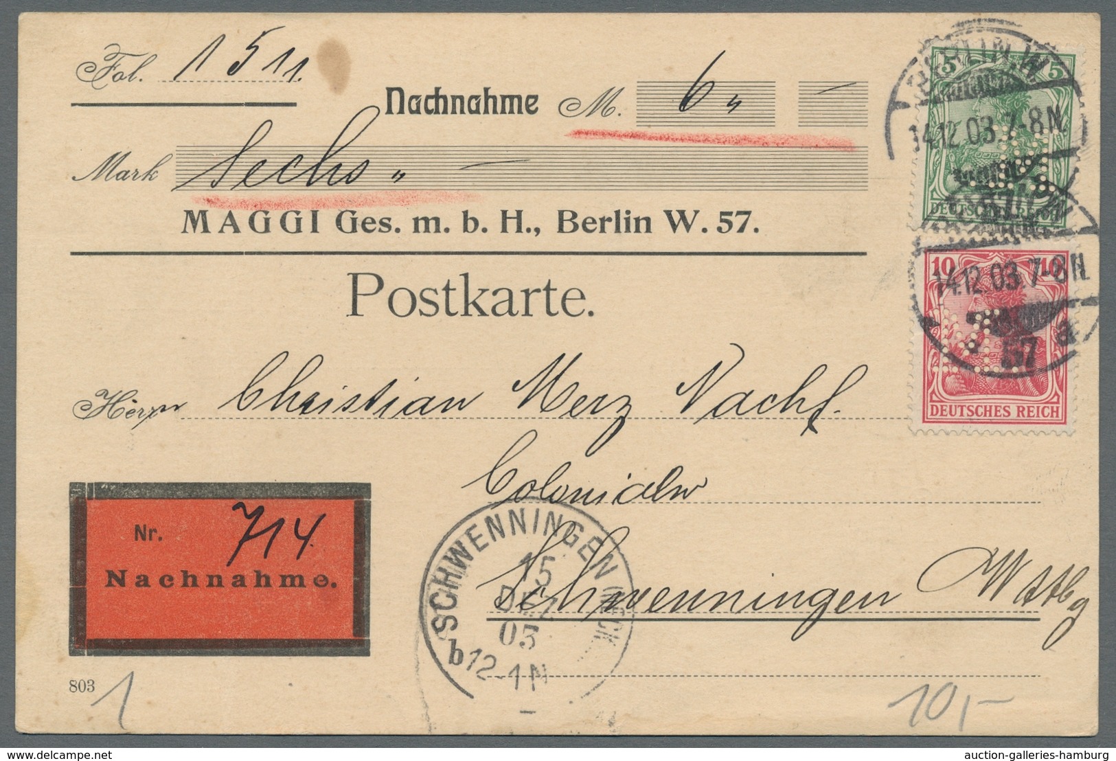 Deutsches Reich: 1889-1944, Partie von etwa 420 Belegen in 7 Alben mit u.a. Ansichtskarten mit teils