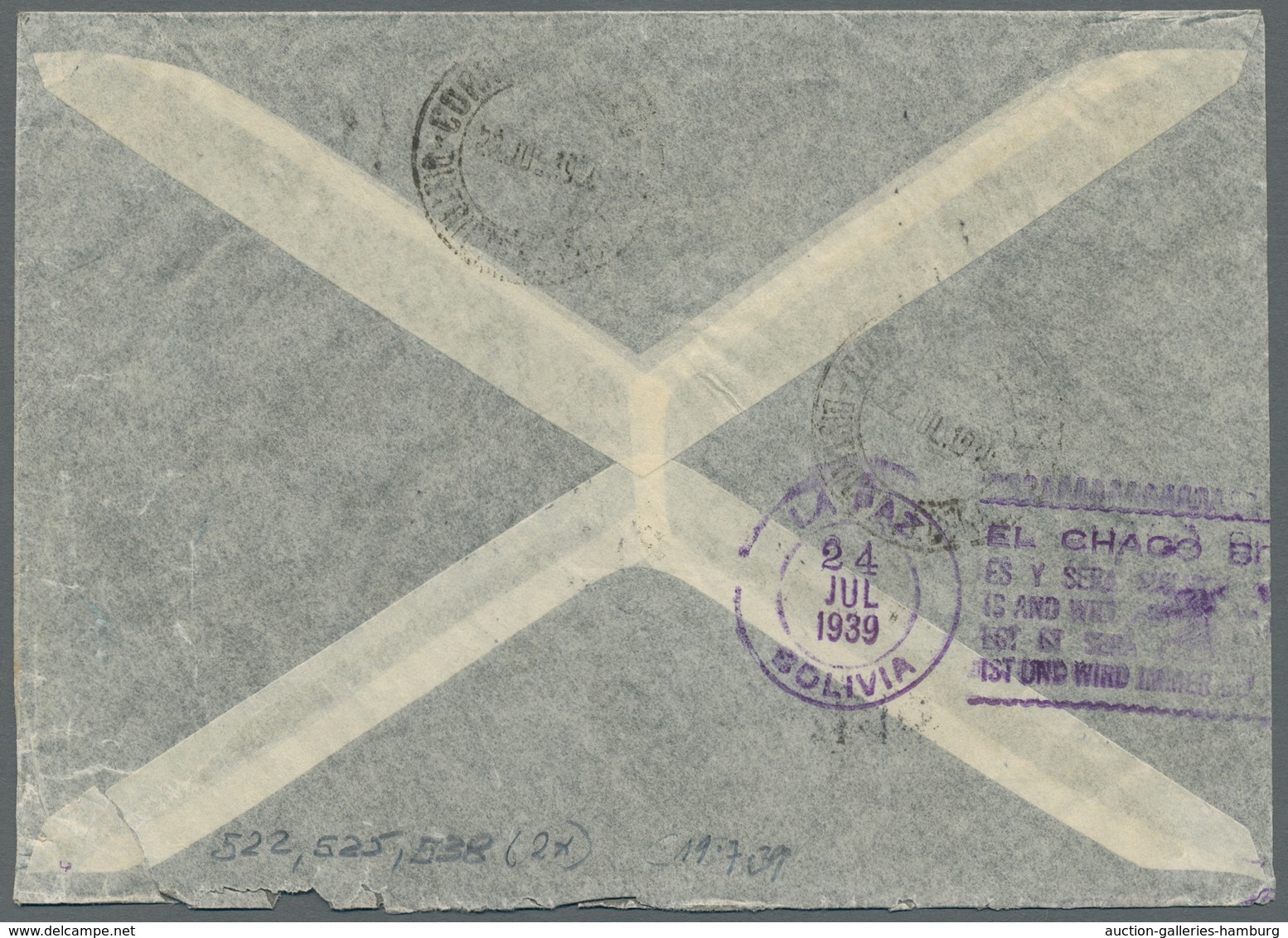 Deutsches Reich: 1928-1939, Bestand von 8 Luftpostbriefen welche alle nach Südamerika gelaufen sind,