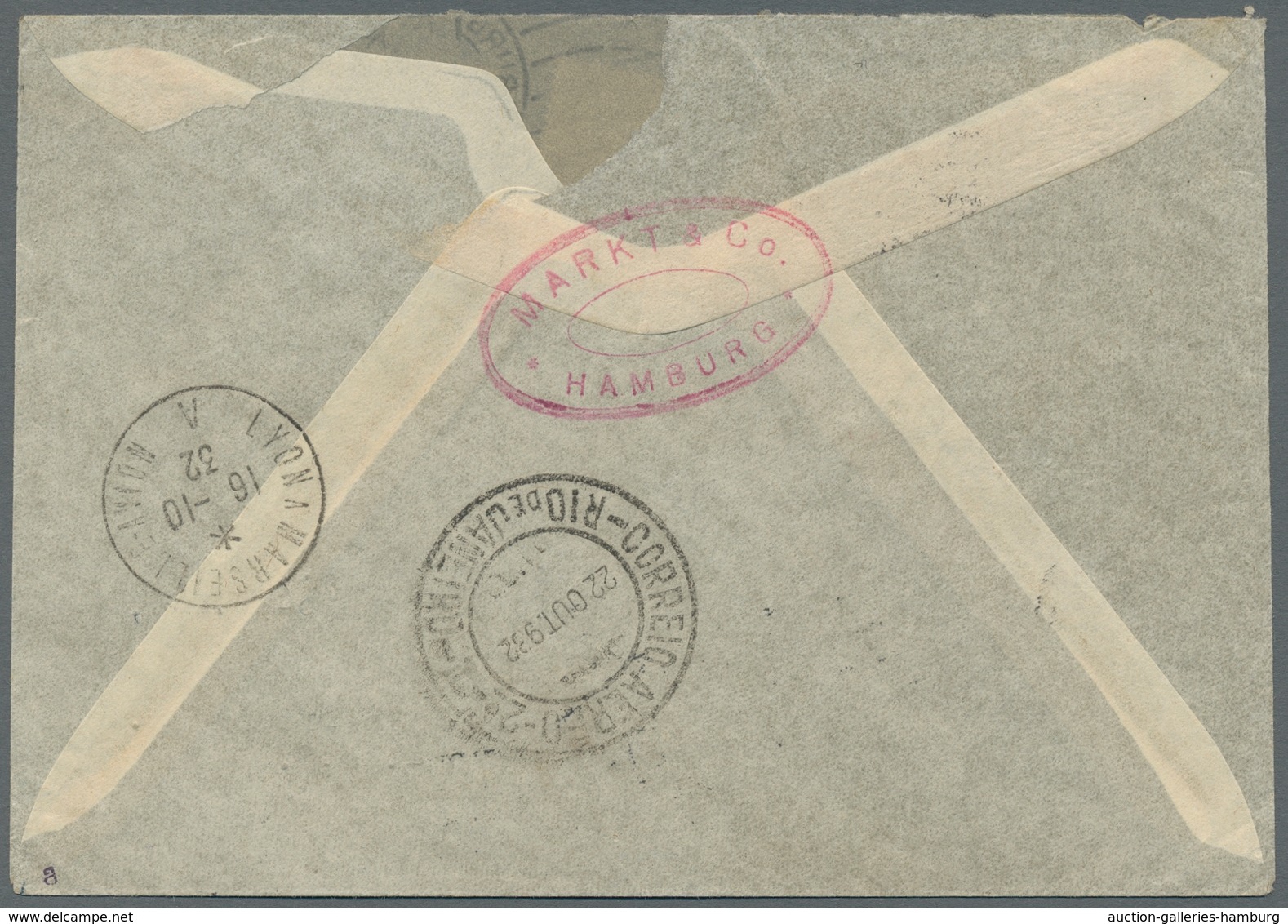 Deutsches Reich: 1932-1938, Bestand Von 9 Luftpostbriefen Welche Alle Nach Brasilien Gelaufen Sind M - Colecciones