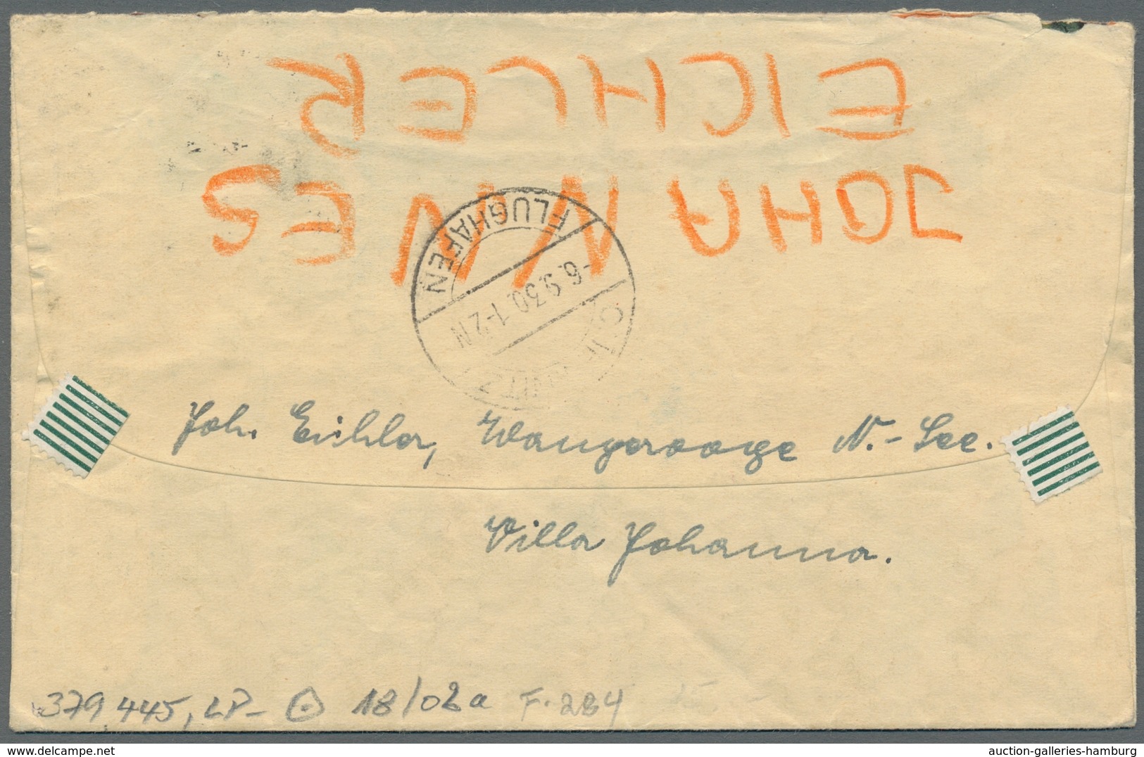 Deutsches Reich: 1927-1934, Partie Von 3 Luftpostbriefen Des Deutschen Reiches Und Einer Karte Mit T - Collezioni