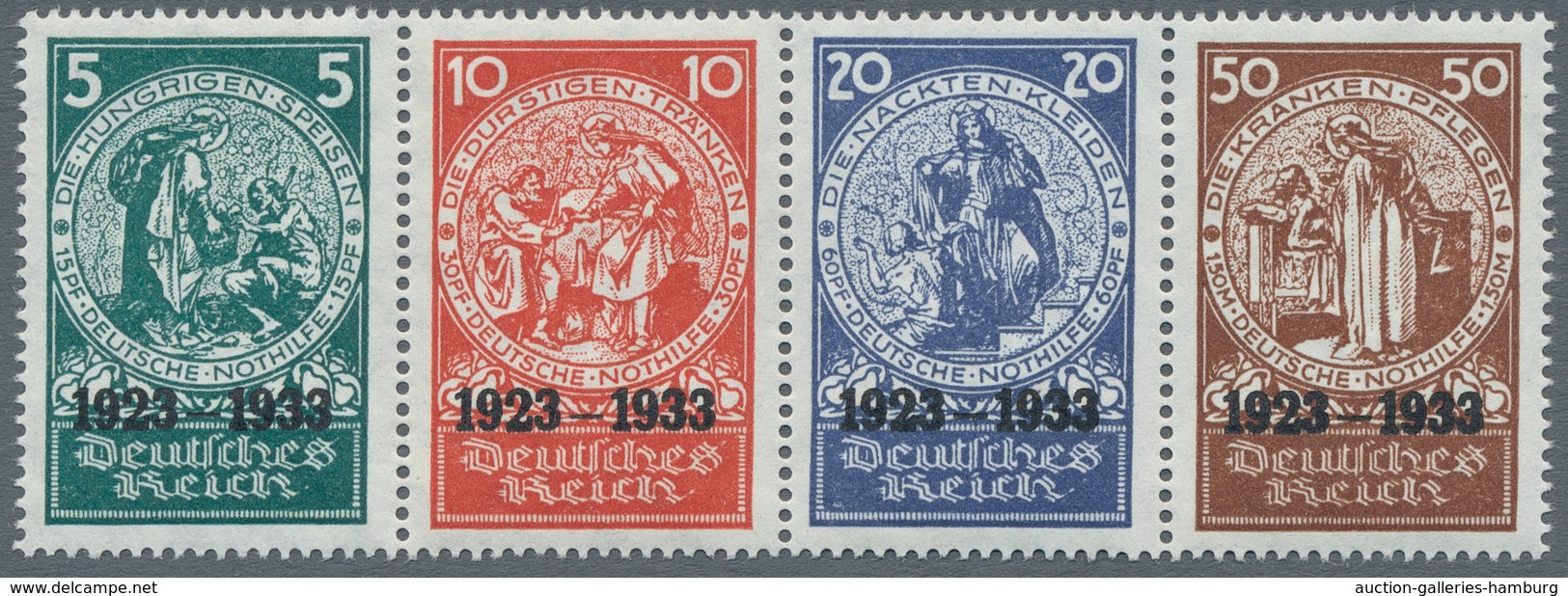 Deutsches Reich - 3. Reich: 1933-1945, Bis Auf Block 2 In Den Hauptnummern Komplette Postfrische Sam - Sonstige & Ohne Zuordnung