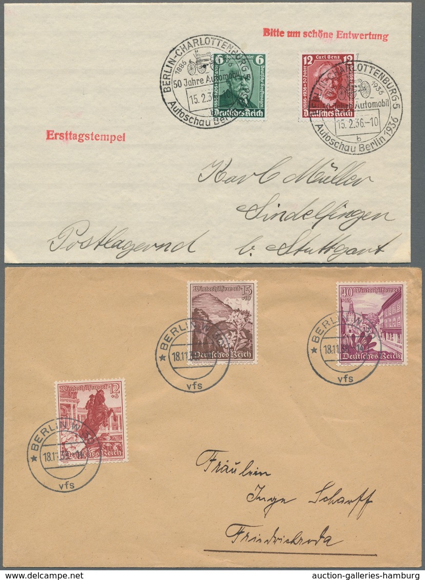 Deutsches Reich - 3. Reich: 1935-45, reichhaltige Sammlung Ersttagsbriefe mit vielen seltenen Ausgab