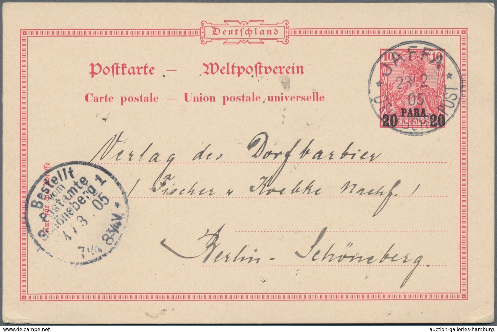 Deutsche Auslandspostämter + Kolonien: 1898/1915, Ca. 80 Briefe, Gebrauchte Und Ungebrauchte Ganzsac - Sonstige & Ohne Zuordnung