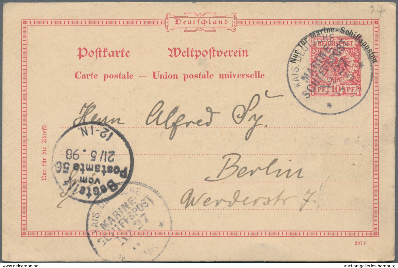 Deutsche Auslandspostämter + Kolonien: 1898/1915, Ca. 80 Briefe, Gebrauchte Und Ungebrauchte Ganzsac - Sonstige & Ohne Zuordnung