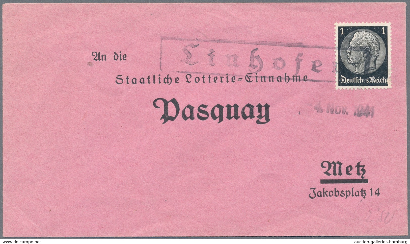 Dt. Besetzung II WK - Lothringen: 1940/1941, Interessantes Lot Von 125 Belegen Der Frühen Besetzungs - Besetzungen 1938-45