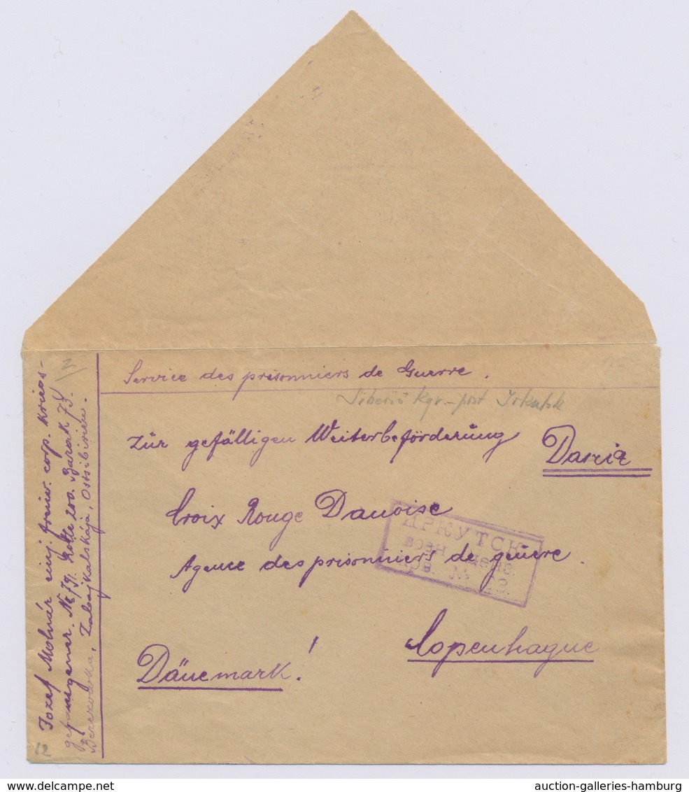 Kriegsgefangenen-Lagerpost: 1915-1918, Spannende Sammlung Von 76 Meist Kriegsgefangenen-Karten Aus R - Other & Unclassified