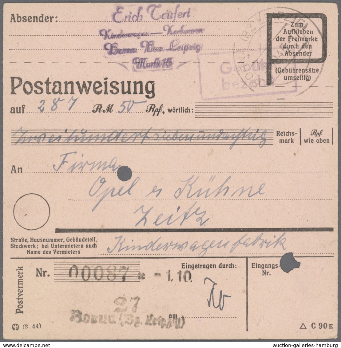 Sowjetische Zone: 1945/1948, Barfrankaturen, Sammlungsposten Mit Einigen Hundert Briefen Und Karten, - Otros & Sin Clasificación