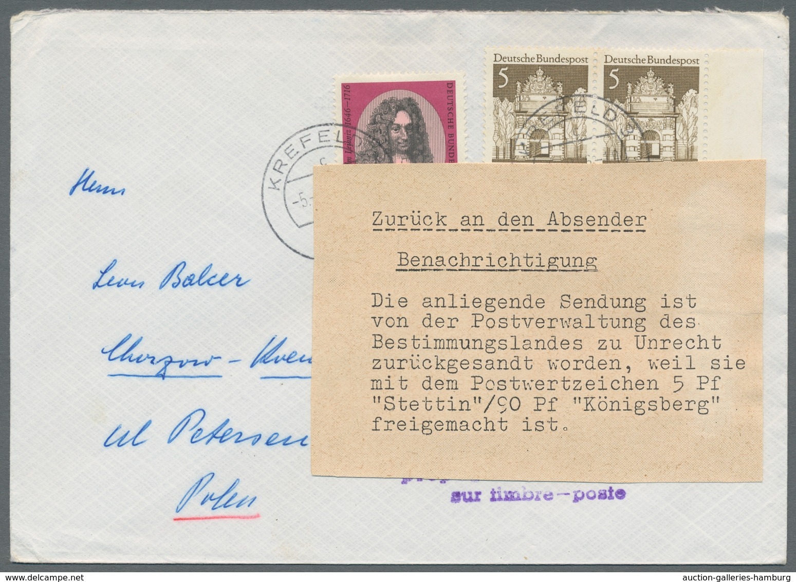 Bundesrepublik Und Berlin - Postkrieg: 1951-1971, Postkrieg Partie Von 25 Briefen Und Postkarten Mit - Otros & Sin Clasificación