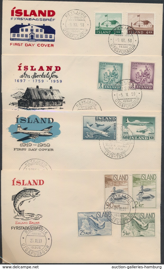 Skandinavien: 1957/1995, Greenland And Iceland: 2 Two Collections On Blanc Pages. The Main Value Are - Sonstige - Europa