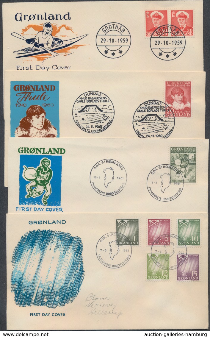 Skandinavien: 1957/1995, Greenland And Iceland: 2 Two Collections On Blanc Pages. The Main Value Are - Sonstige - Europa