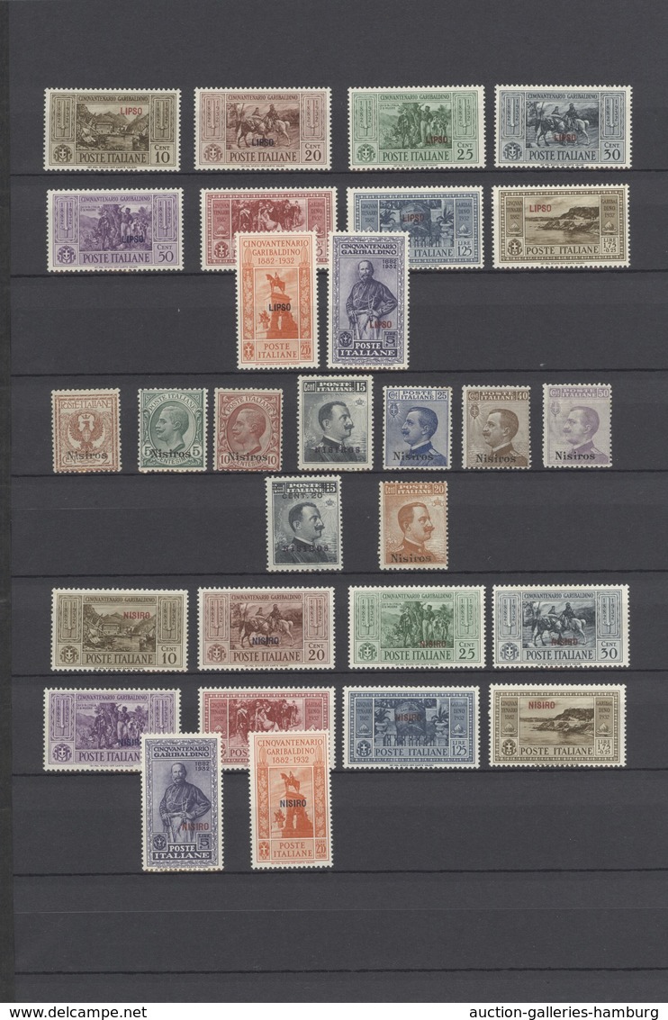 Ägäische Inseln: 1912/1934, A Mint Collection Comprising General Issues And The Island Overprints Fr - Egeo