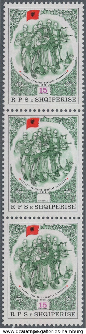 Albanien: 1913-89 Group Of 38 Special Stamps Including 1919 25q. On 64h. With Eagle Type II Used, Ma - Albanië